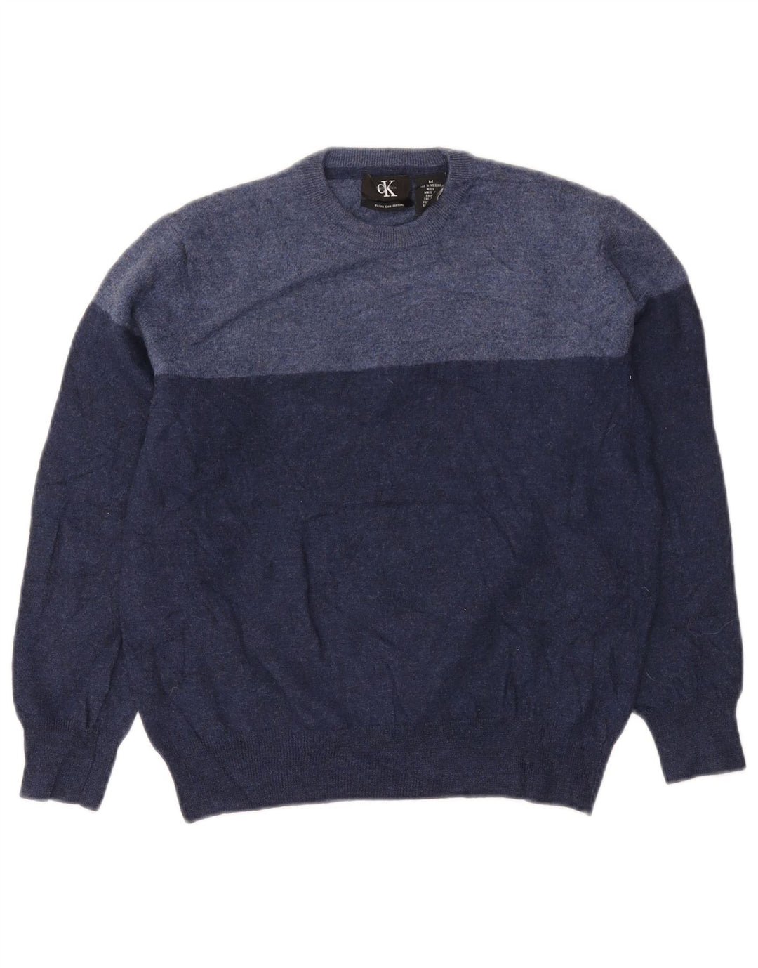 Calvin Klein Dame sweater med rund hals, UK 12 Medium Navy Blue