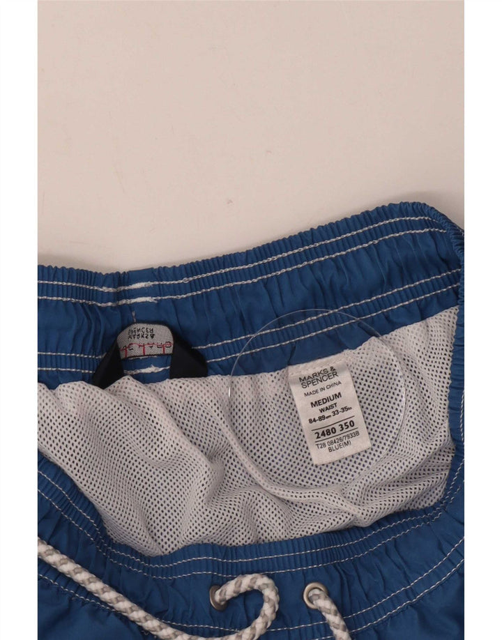 Marks & Spencer Badeshorts til mænd mellemblå polyester