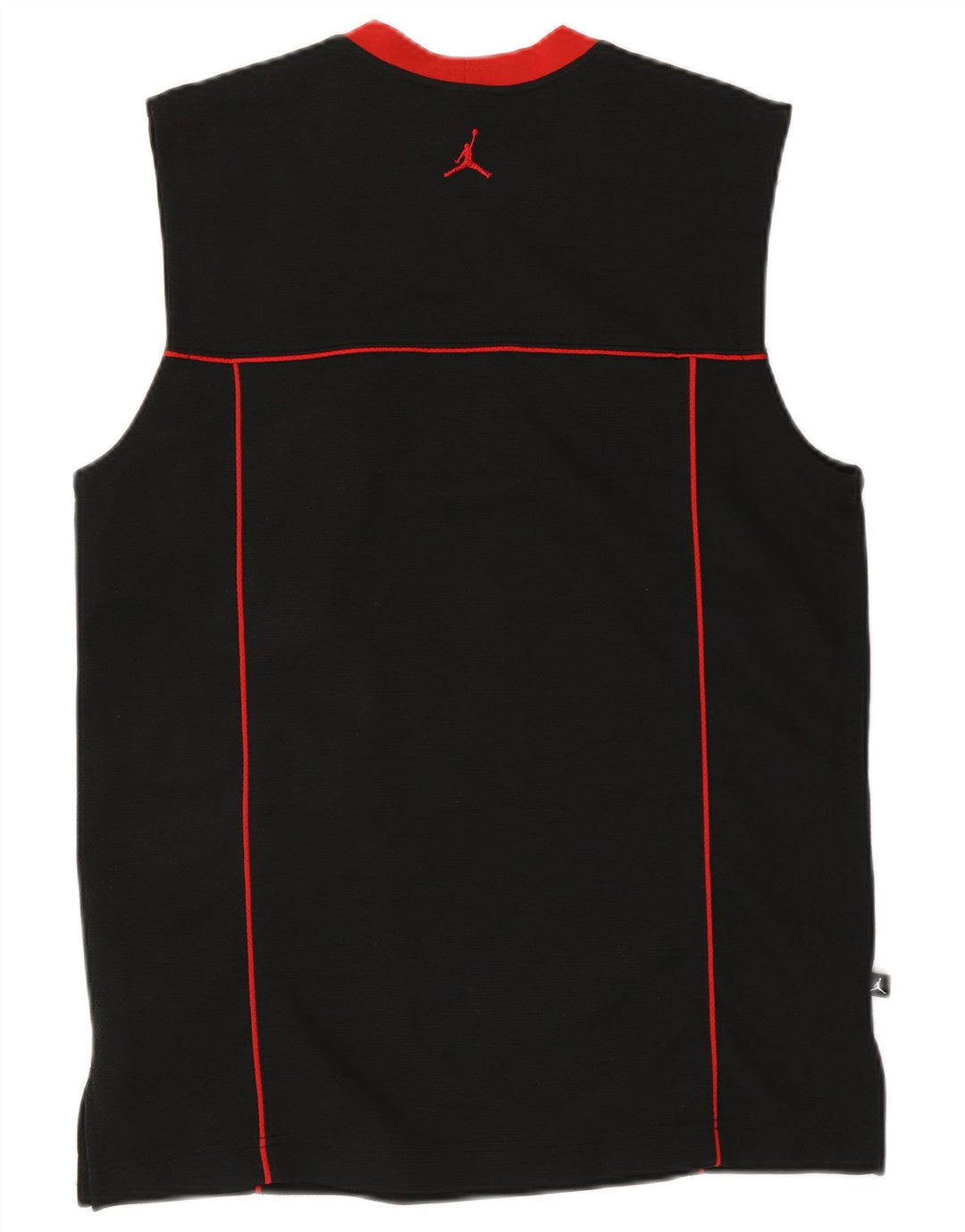 Jordan Herrevest Top UK 39/41 Medium Sort Stribet Polyester