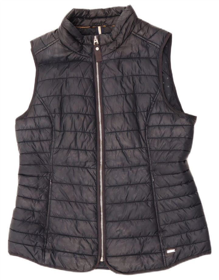 Joules Womens Polstret Gilet UK 16 Large Black Polyester