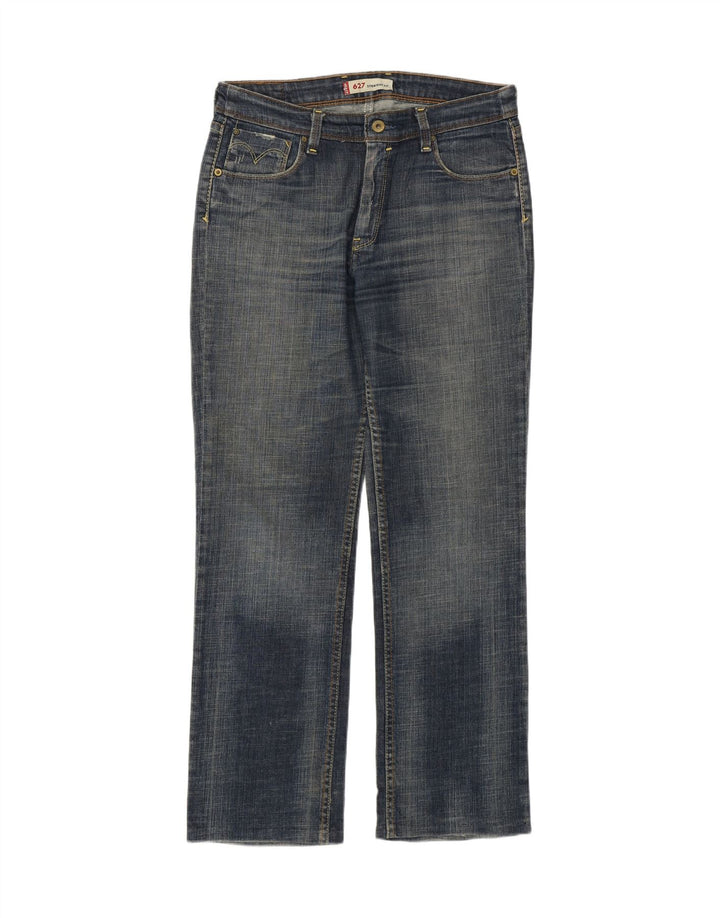 Levi's Dame 627 Straight Jeans W30 L27 Blå