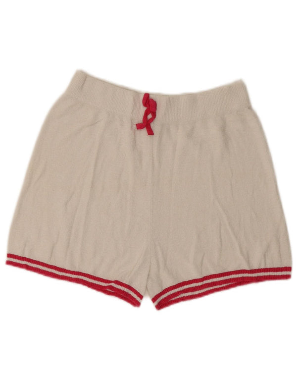 Benetton Girls Casual Shorts 10-11 år XL Hvidstribet bomuld