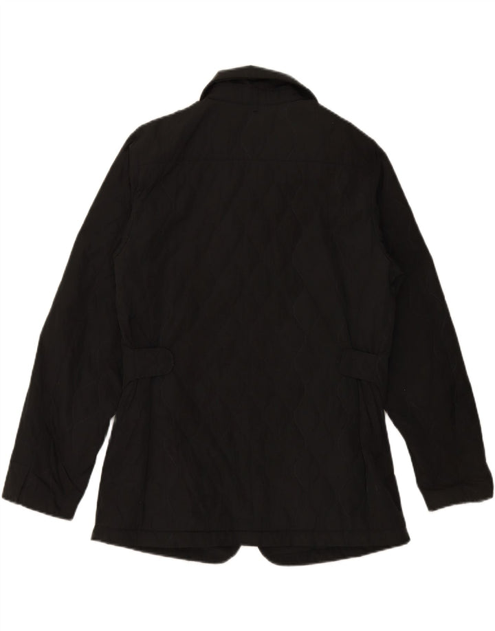 ALLEGRI Womens Quilted Jacket UK 14 Medium Black