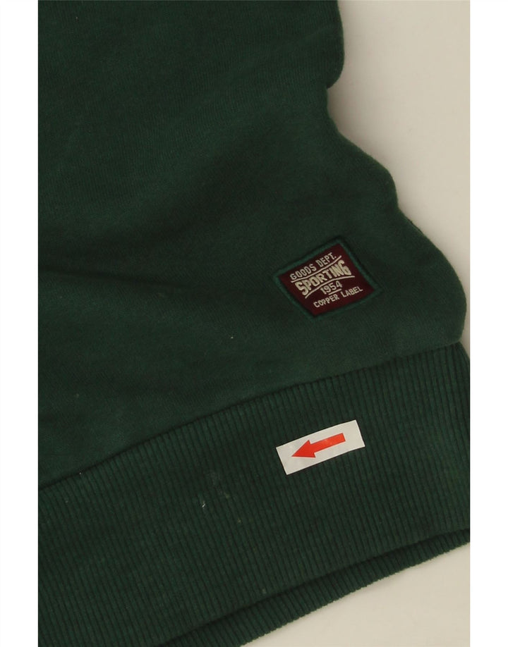 Superdry grafisk sweatshirt til mænd, stor grøn bomuld