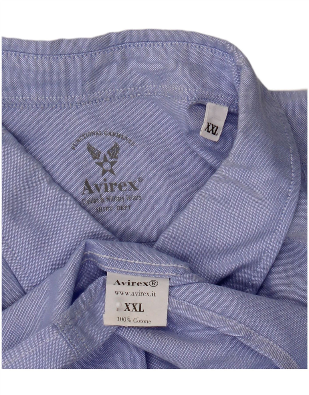 Avirex herreskjorte 2XL blå bomuld