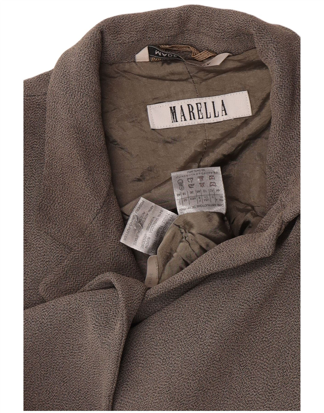 Marella Dame 2 Button Blazer Jacket UK 16 Large Grå Viscose