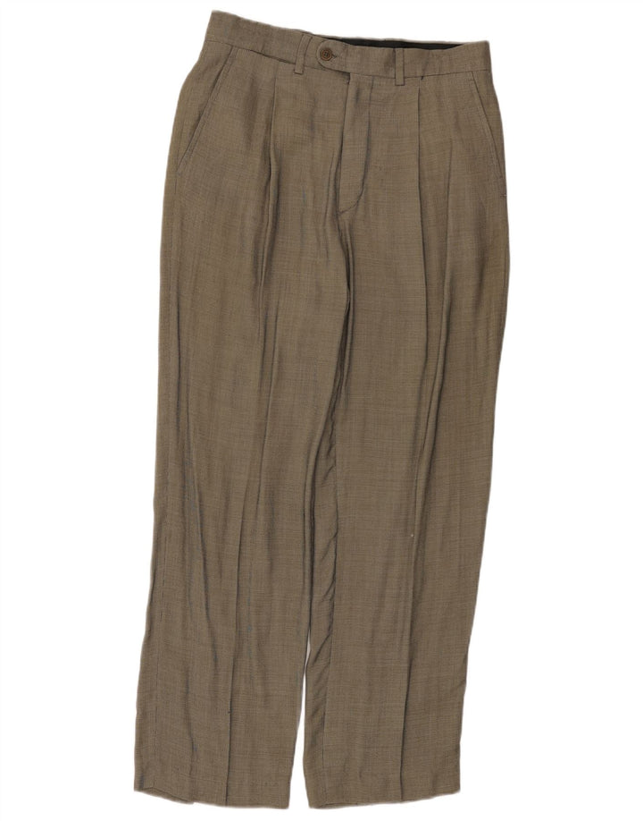 Zara Herre Pegged Suit Bukser EU 40 Medium W31 L30 Grå ternet Rayon