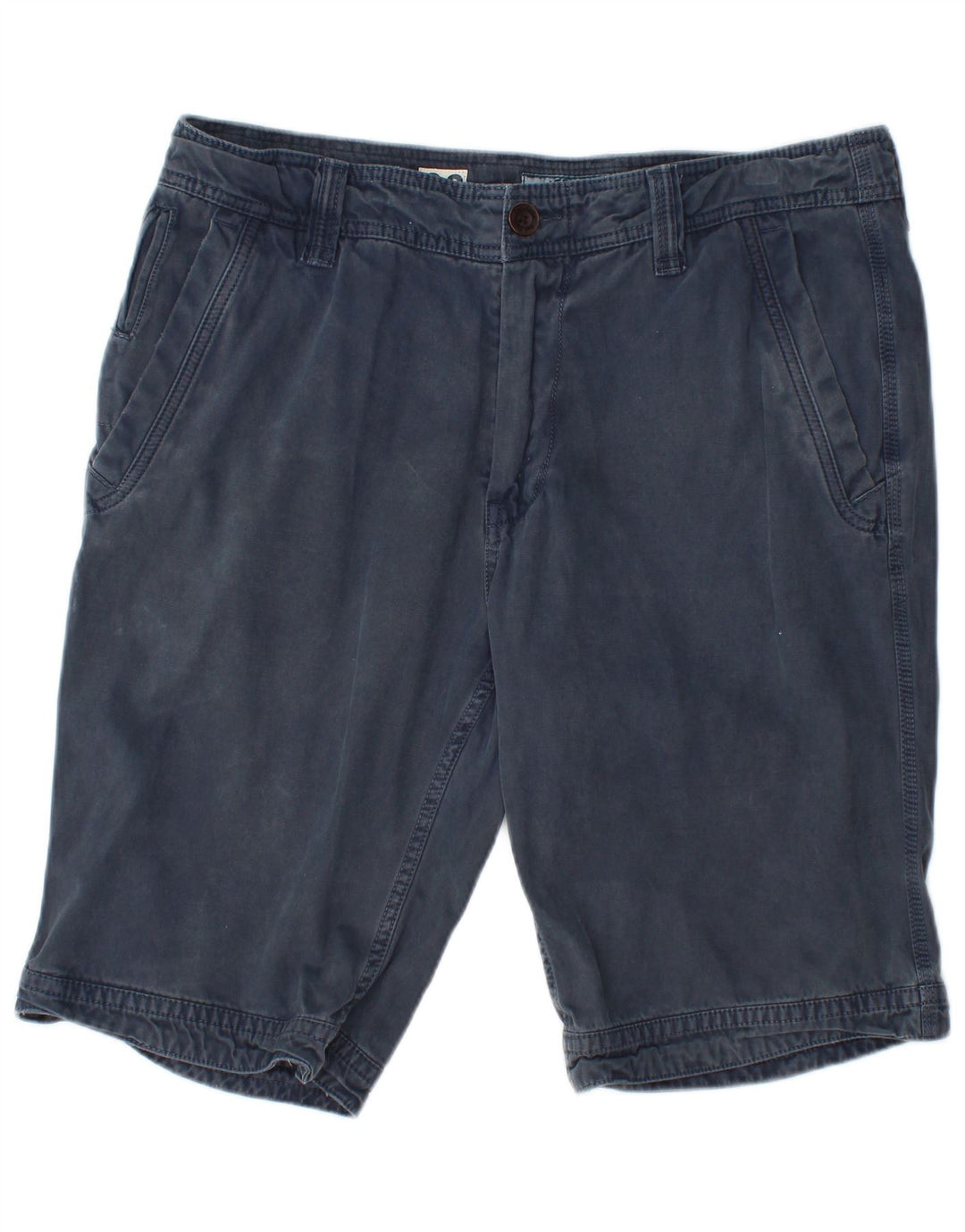 Fat Face Herre Chino Shorts W36 Large Navy Blue Bomuld