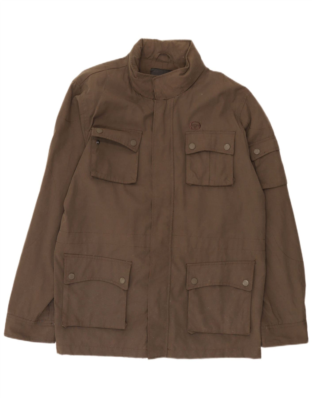 Sergio Tacchini Herre Utility Jacket UK 42 XL Brun Polyamid