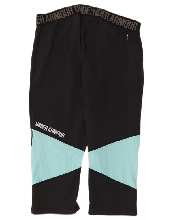 Under Armour Womens Heat Gear Grafiske Leggings UK 14 Large Grey Colourblock