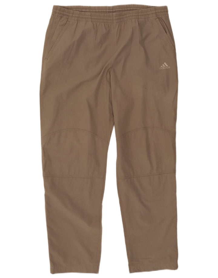 Adidas Herre Regular Fit Straight Chino Bukser W36 L31 Beige Polyester