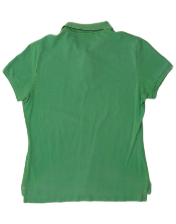 Ralph Lauren Dame Skinny Polo Shirt Stor grøn bomuld