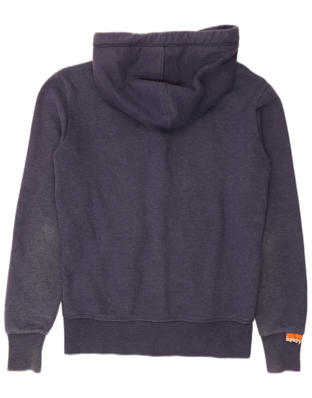 Superdry Hættetrøje med lynlås til mænd, lille marineblå bomuld