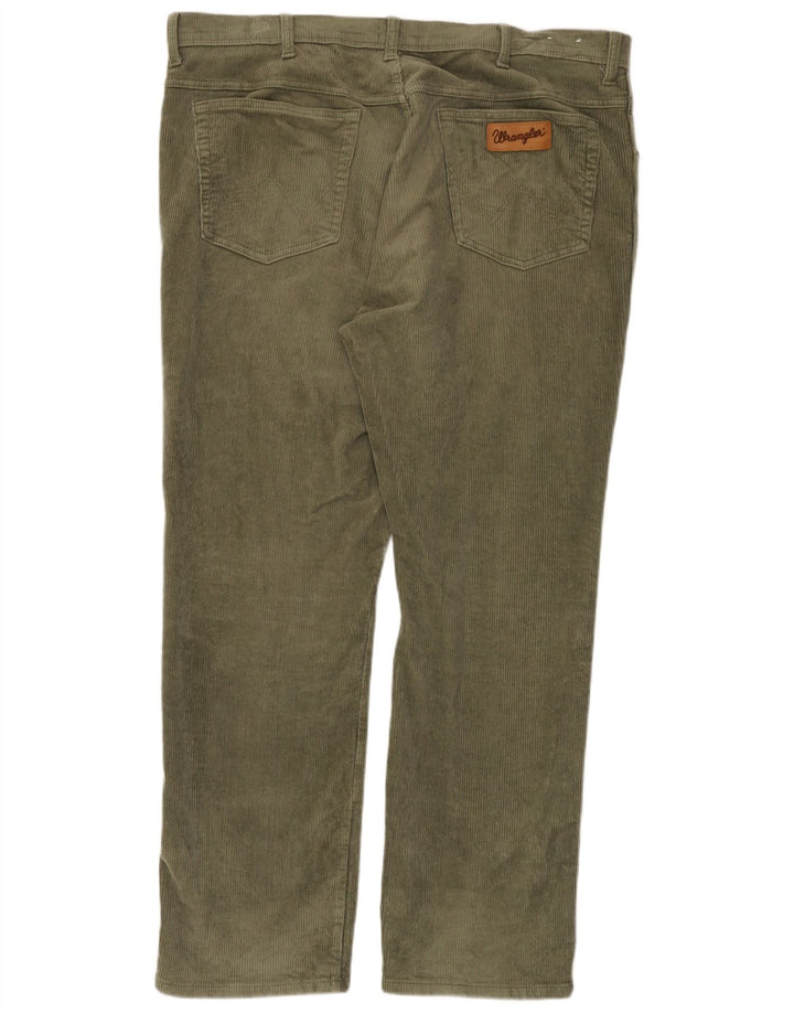 WRANGLER Herre Texas Straight Corduroy Bukser W42 L32 Khaki Bomuld