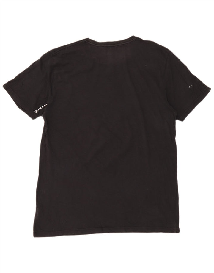 Volcom Herre Grafisk T-Shirt Top Stor Sort Bomuld
