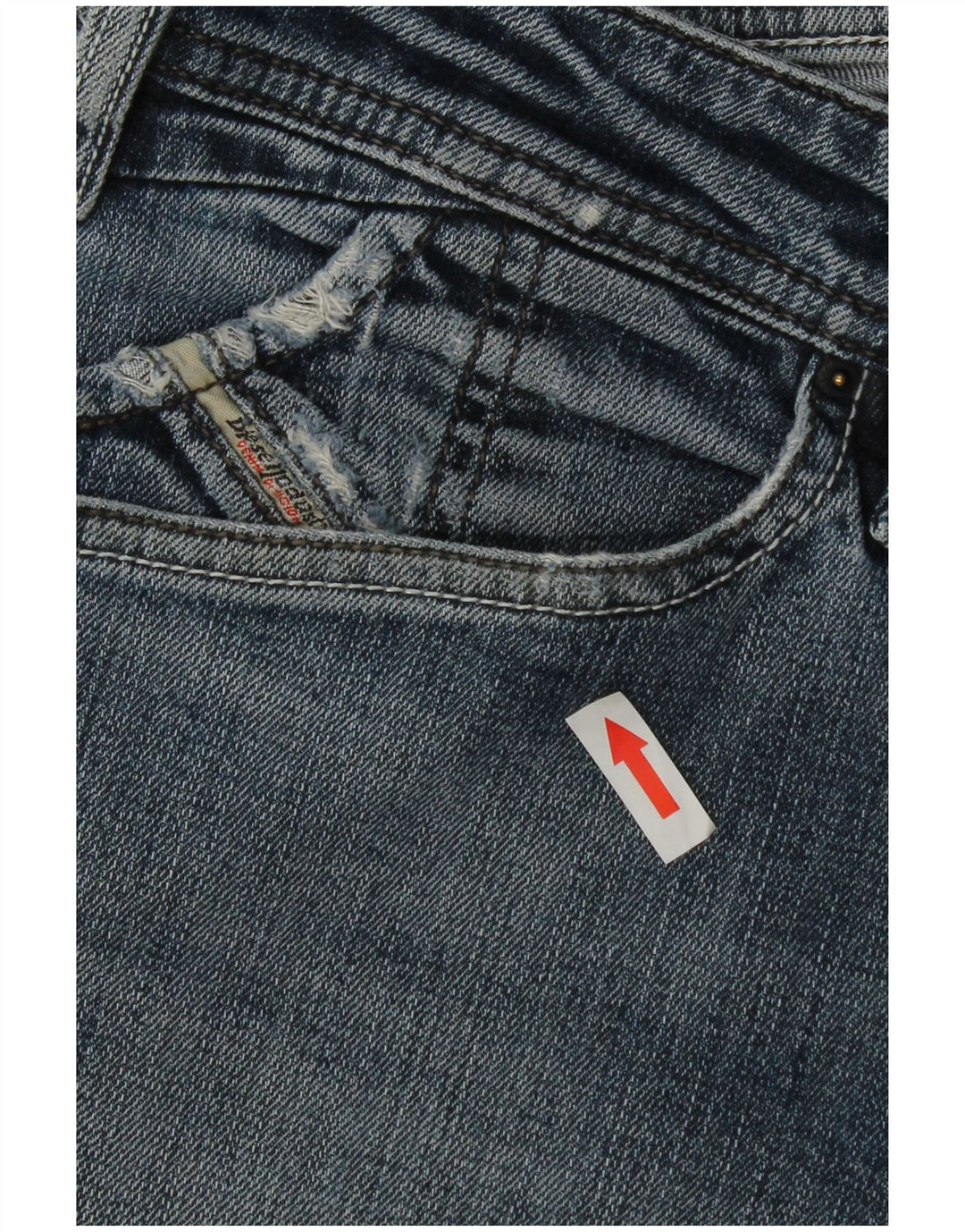 Diesel Straight Jeans til mænd W32 L30 Blå Bomuld