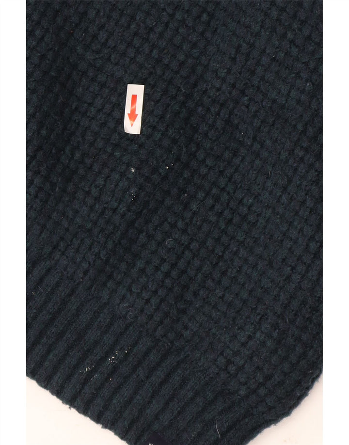 Fat Face Herre Zip Neck Jumper Sweater XL Grøn Akryl