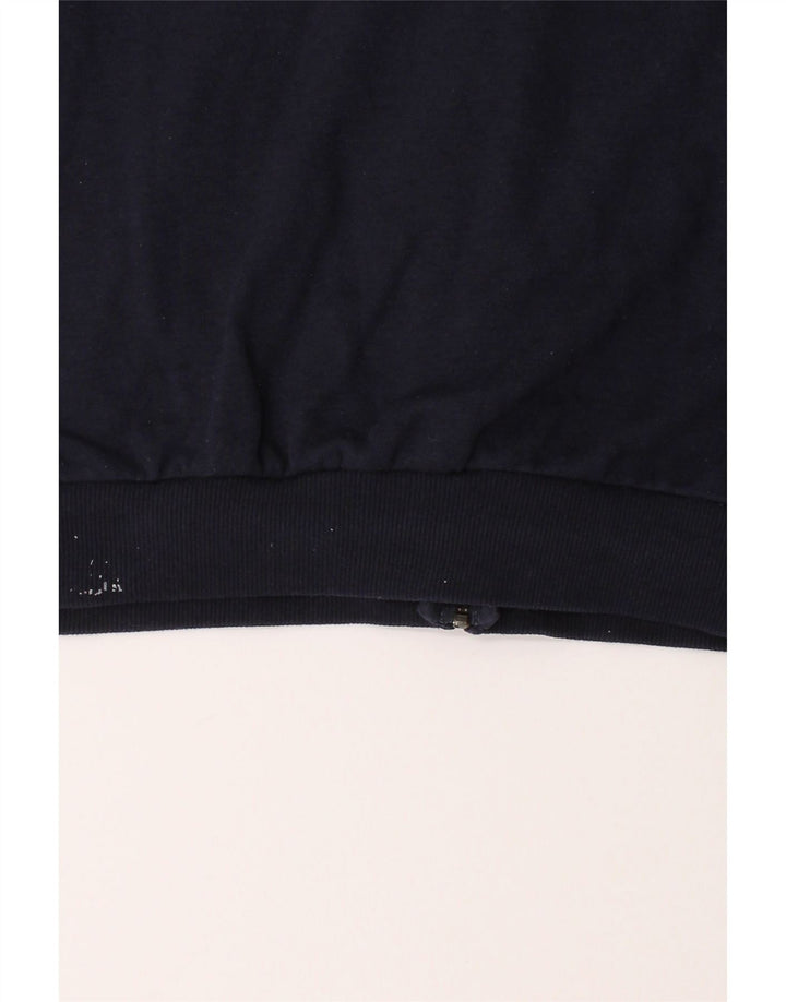 ADIDAS Mens Graphic Zip Hoodie Sweater Medium Navy Blue Cotton Vintage Adidas and Second-Hand Adidas from Messina Hembry 