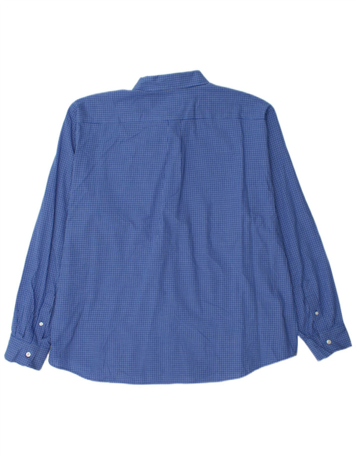 DOCKERS Mens Shirt 2XL Blue Check Cotton