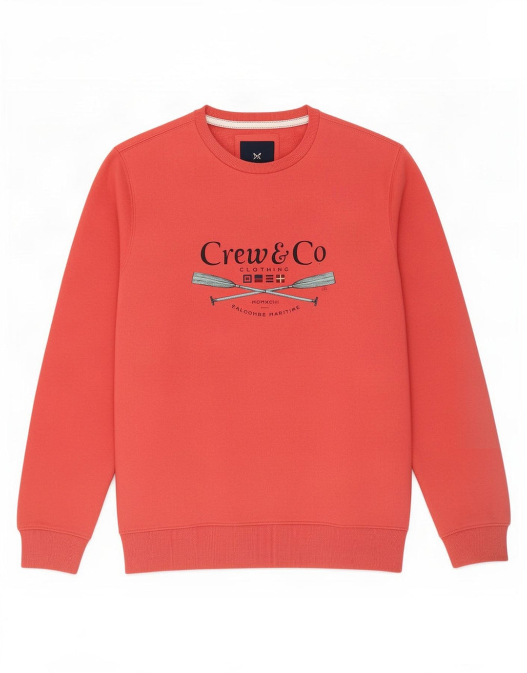 Crew Beklædning Herre grafisk sweatshirt Jumper Large Pink Bomuld