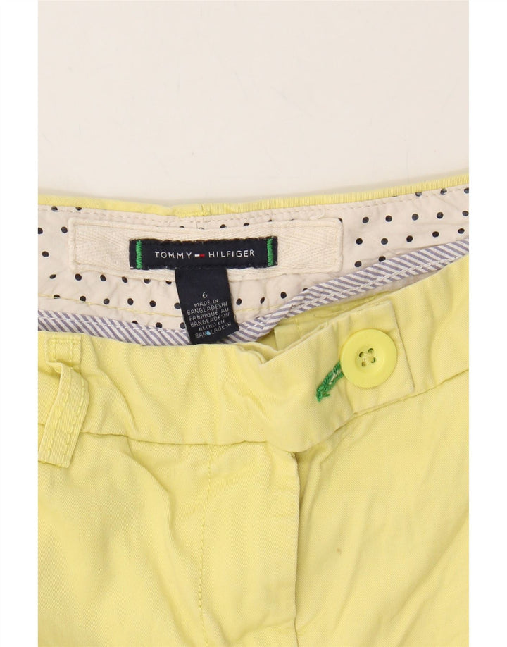 TOMMY HILFIGER Womens Chino Shorts US 6 Medium W30 Yellow Cotton Vintage Tommy Hilfiger and Second-Hand Tommy Hilfiger from Messina Hembry 