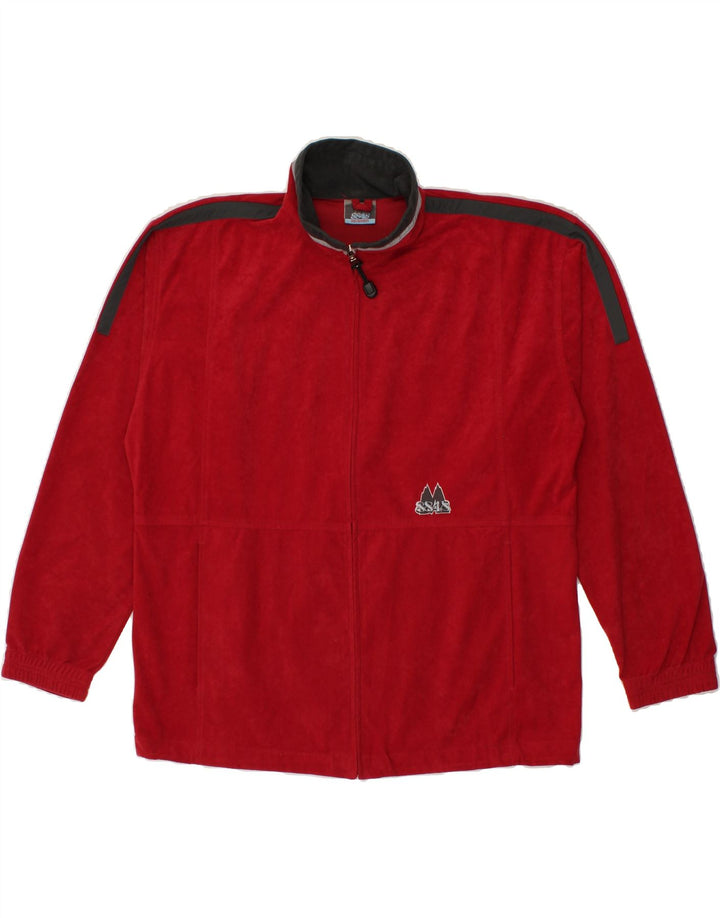 VINTAGE Mens Full Tracksuit Large Red Colourblock Polyester Vintage Vintage and Second-Hand Vintage from Messina Hembry 