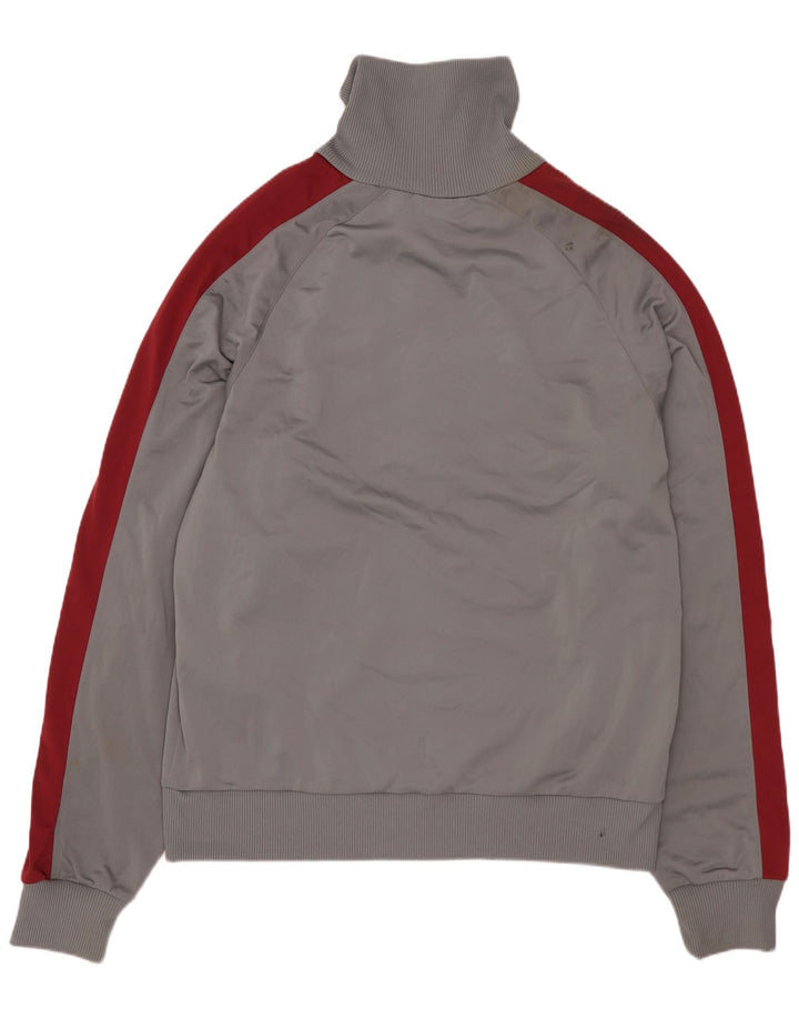 PUMA Træningsdragt til mænd, topjakke, stor grå farveblok polyester