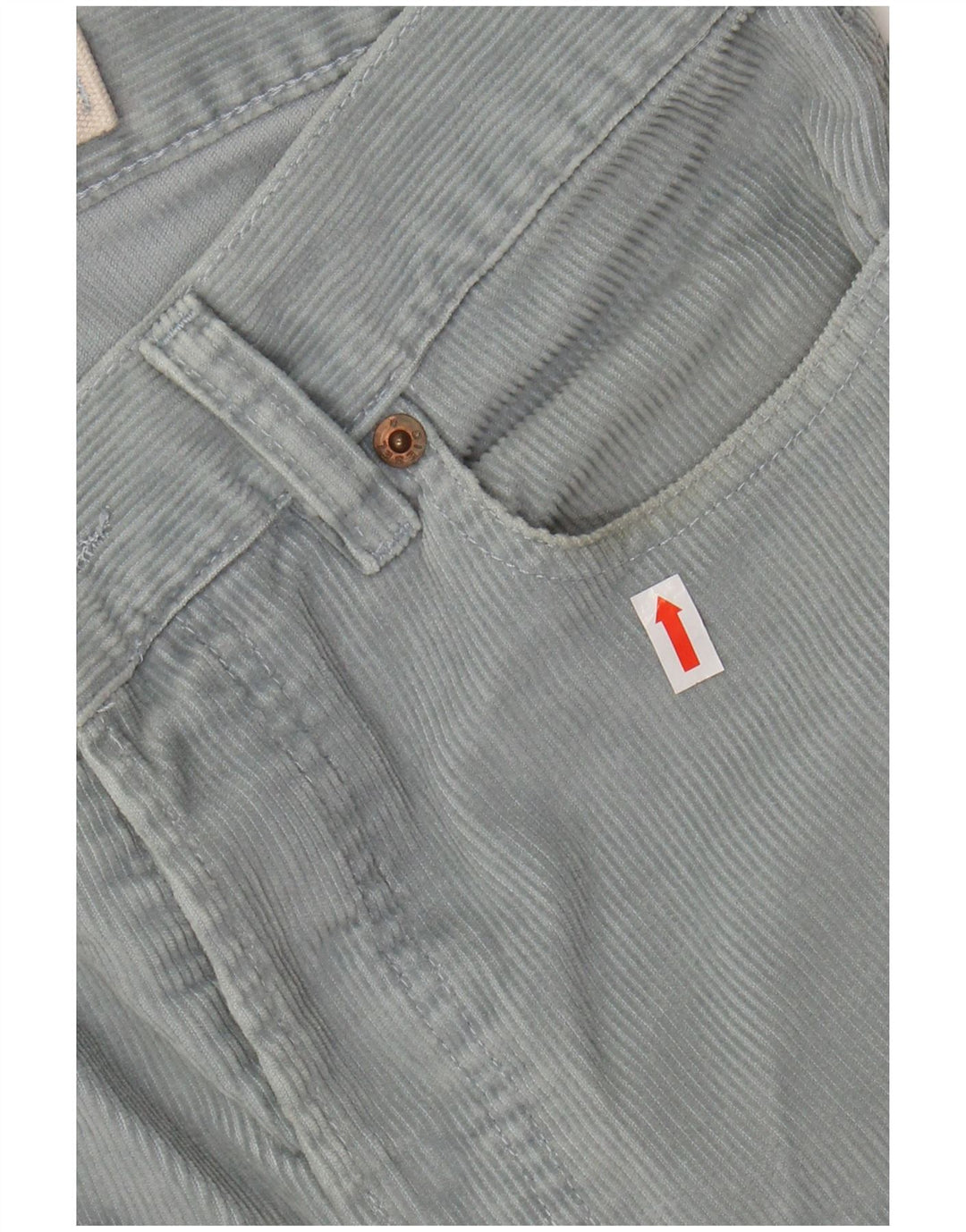 DIESEL Lige fløjlsbukser til mænd W30 L31 Blå bomuld