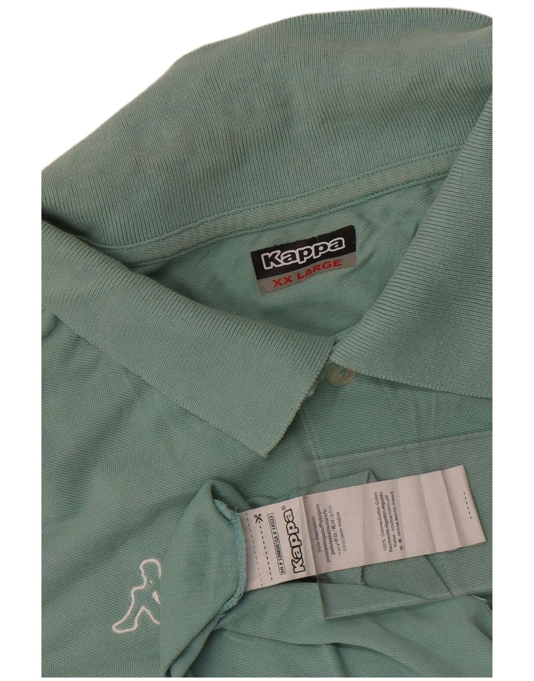 Kappa herre poloshirt 2XL blå bomuld