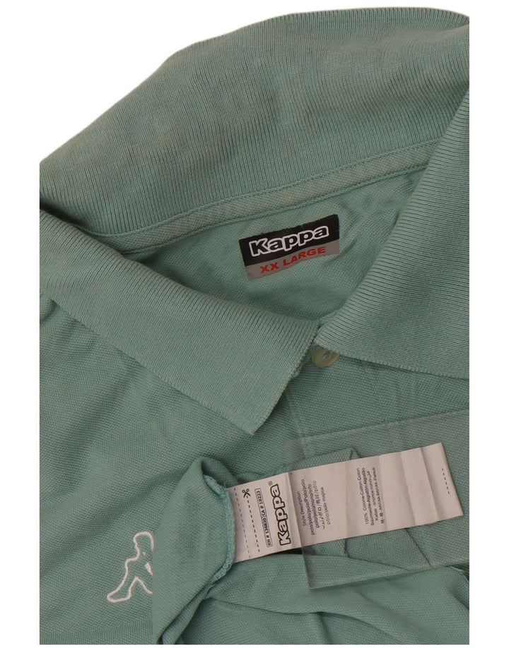 Kappa herre poloshirt 2XL blå bomuld