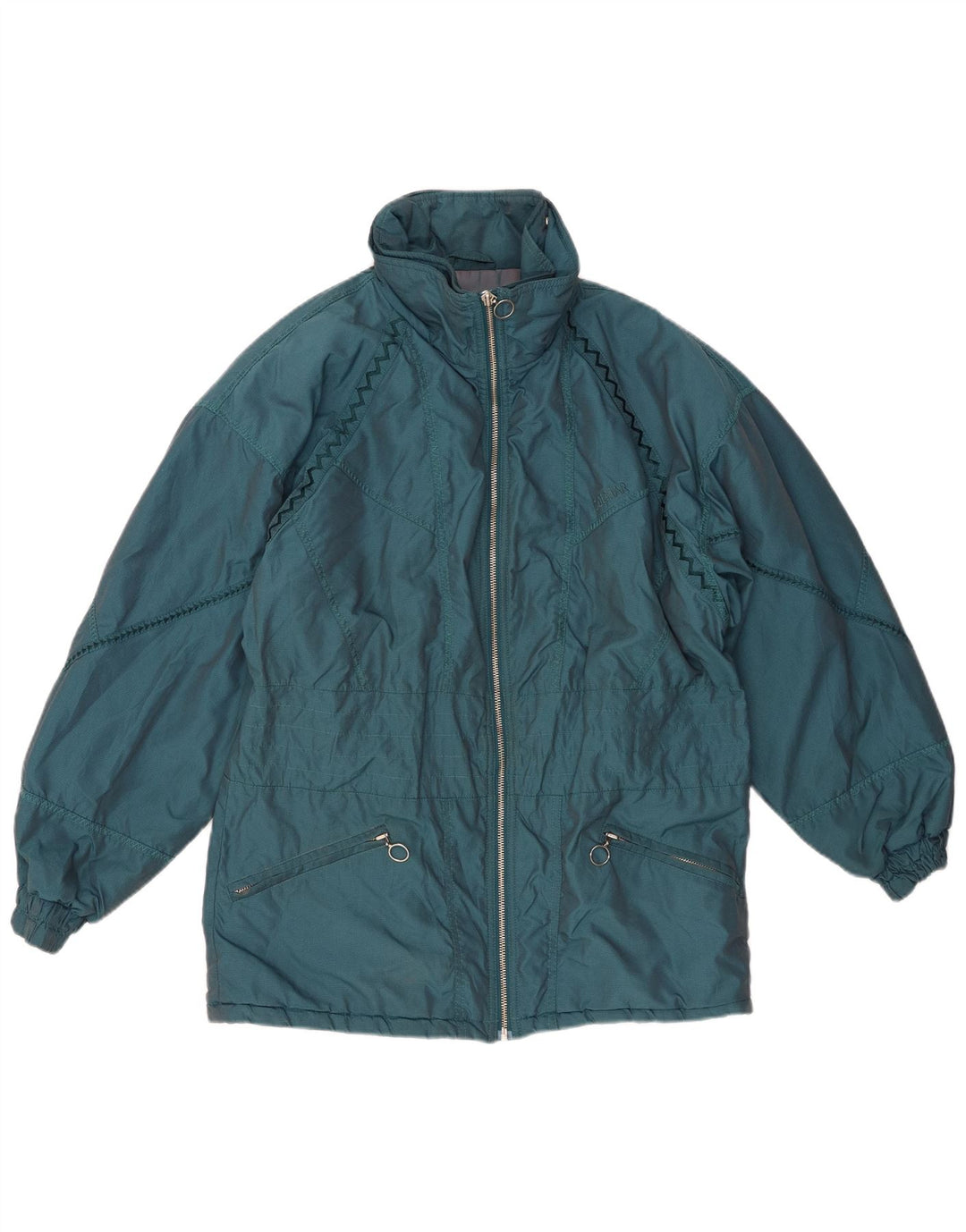 COLMAR Dame Oversized Windbreaker Jacket IT 44 Medium Green Nylon