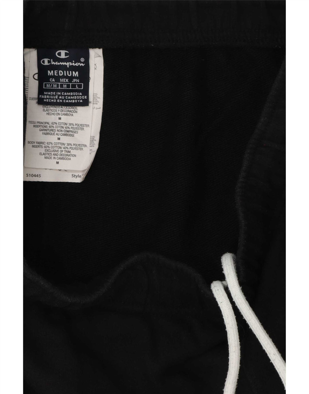 Champion Herre Sportshorts Medium Sort Bomuld