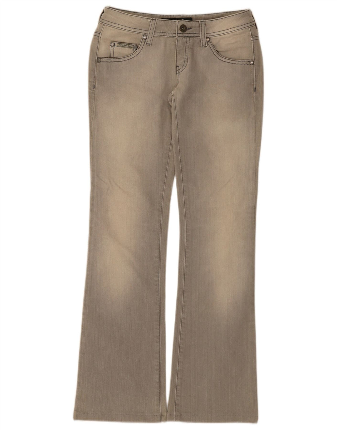 Calvin Klein Dame Bootcut Jeans W26 L30 Grå Bomuld
