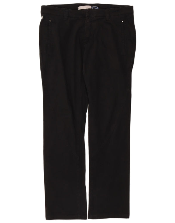 Trussardi Lige Chinobukser til mænd IT 50 Large W34 L31 Sort Bomuld