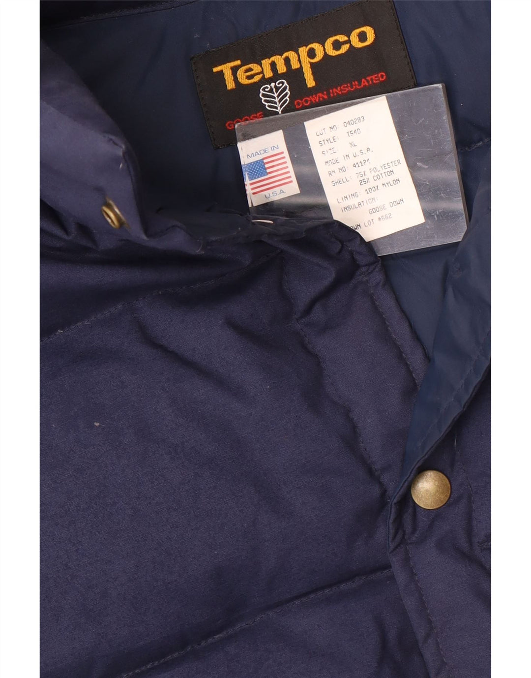 Tempco Herre Polstret Gilet UK 42 XL Navy Blue Polyester
