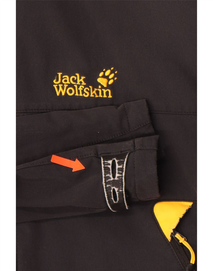 JACK WOLFSKIN Windbreaker-jakke med hætte til mænd UK 44/46 XL sort polyamid