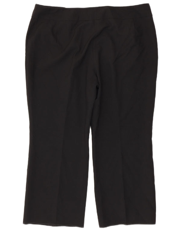 Marks & Spencer lige croppede bukser til kvinder UK 22 3XL W42 L27 Sort