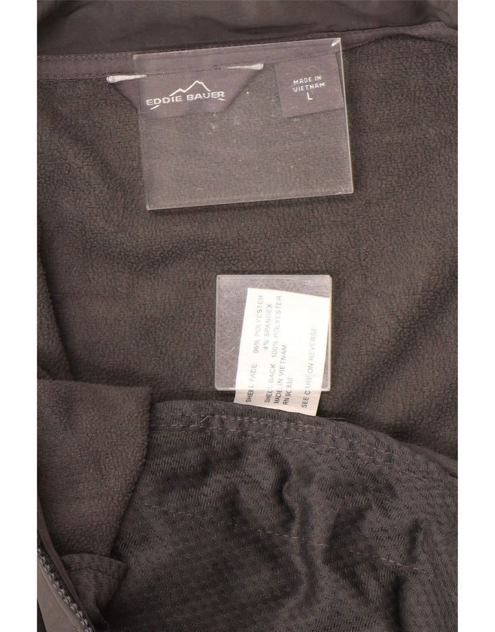 EDDIE BAUER Womens Windbreaker Jacket UK 16 Large Grey Polyester