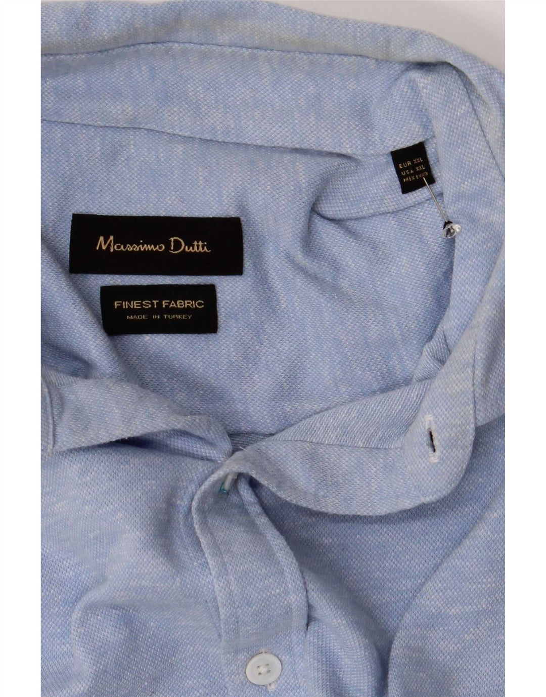 Massimo Dutti Herreskjorte 2XL Blå Bomuld