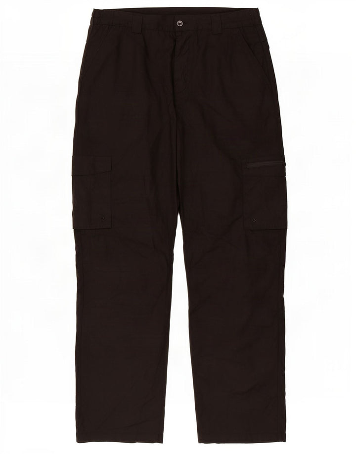 Mountain Warehouse Herre Straight Cargo Bukser W38 L29 Sort Polyester