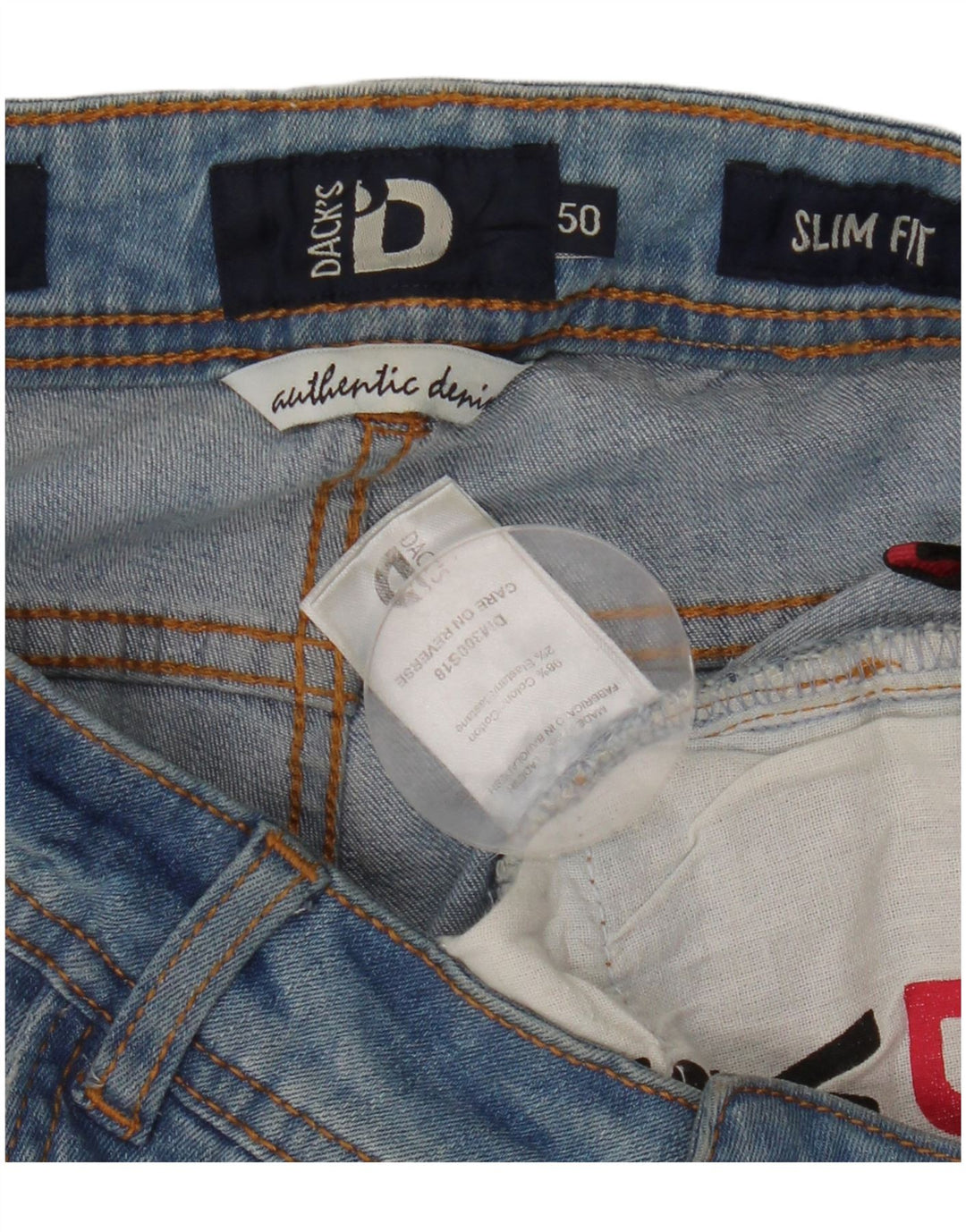 Dacks Slim Jeans til kvinder W32 L30 Blå Bomuld