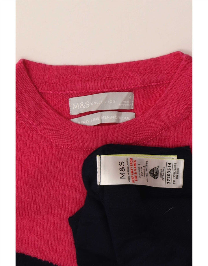 Marks & Spencer Dame sweater med rund hals DK 6 XS Flerfarvet