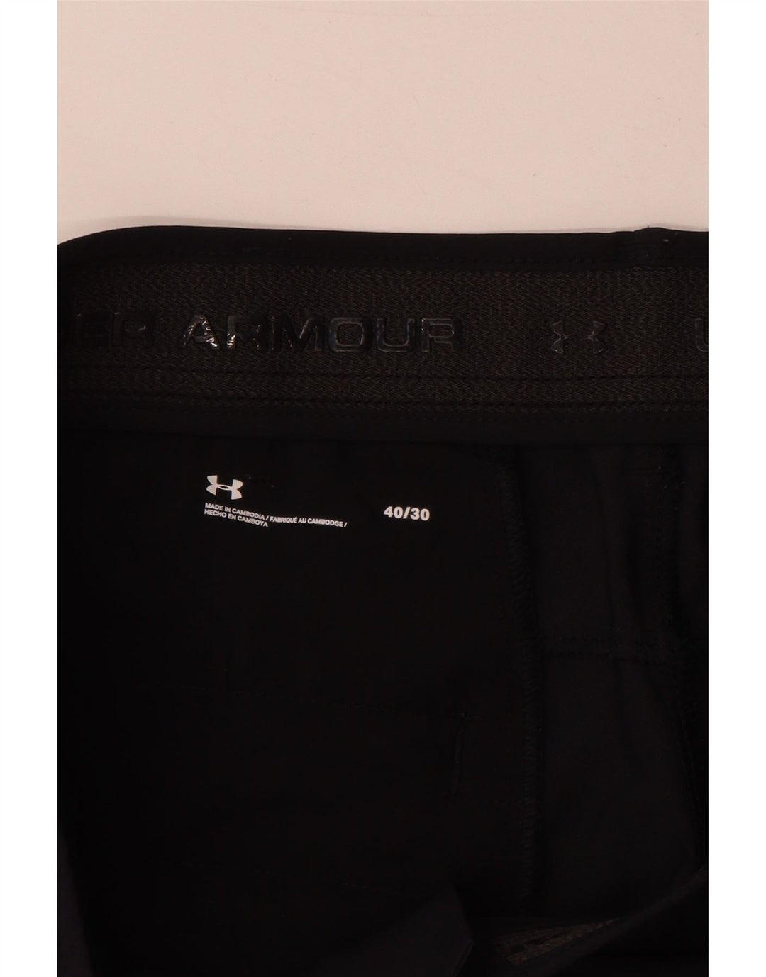 Under Armour Herre Lige Chino Bukser W40 L30 Sort Polyester