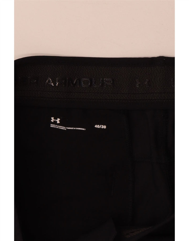 Under Armour Herre Lige Chino Bukser W40 L30 Sort Polyester