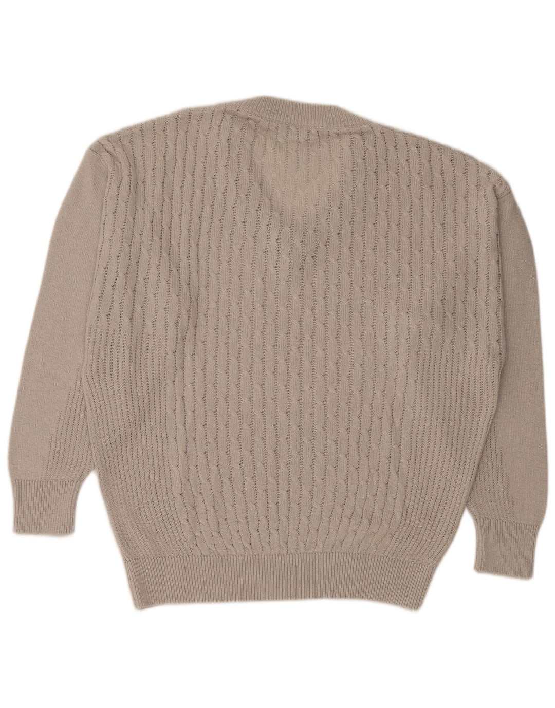 LEONARDO Herre V-hals sweater XL Grå Bomuld