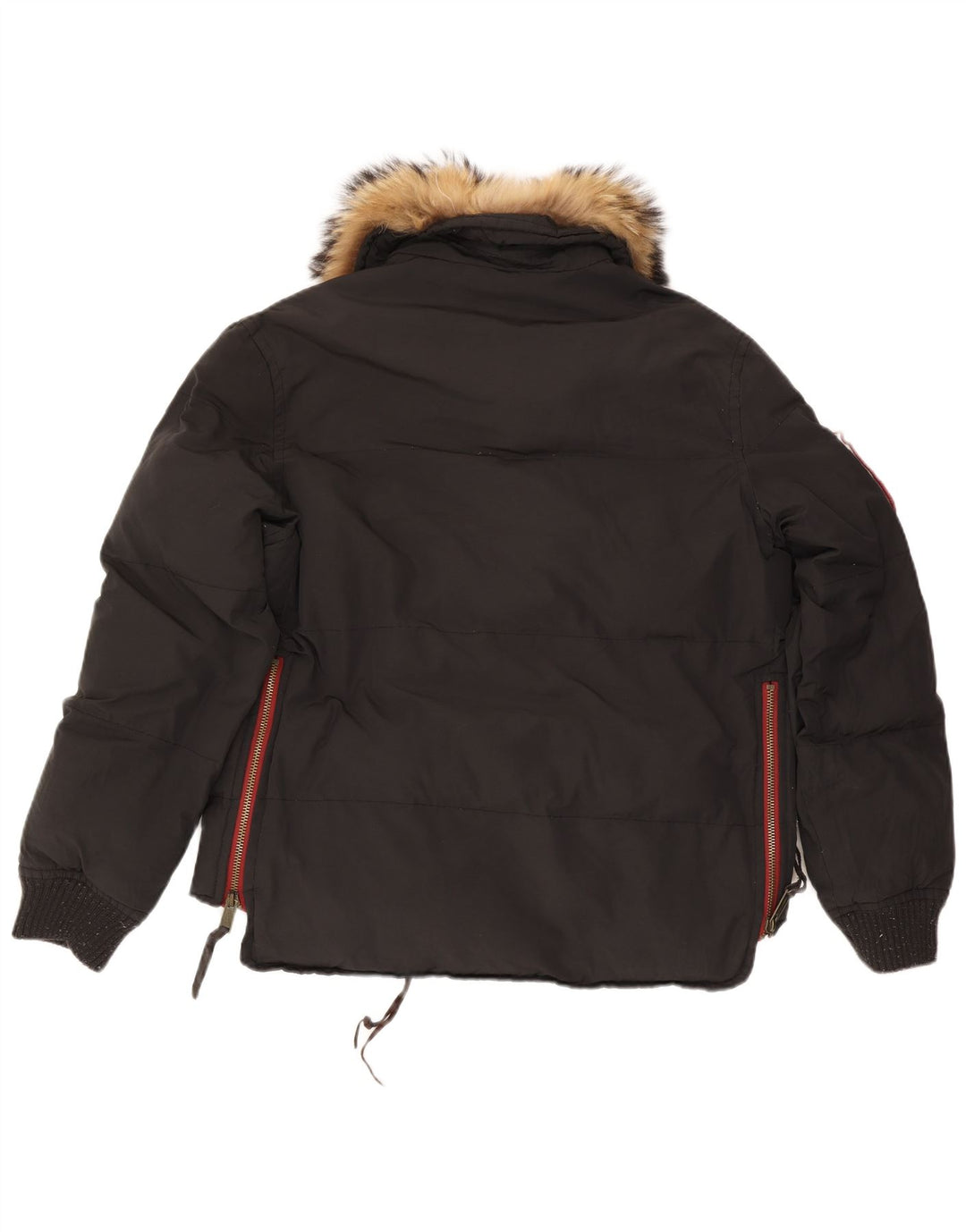 Dsquared Polstret Herrejakke IT 52 XL Sort Colourblock Bomuld