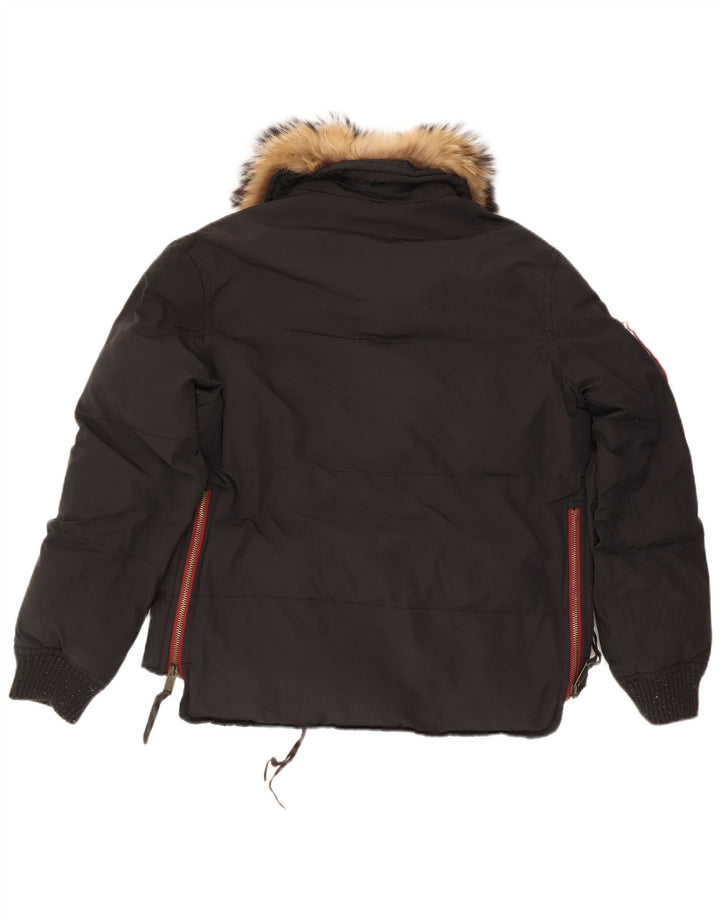 Dsquared Polstret Herrejakke IT 52 XL Sort Colourblock Bomuld