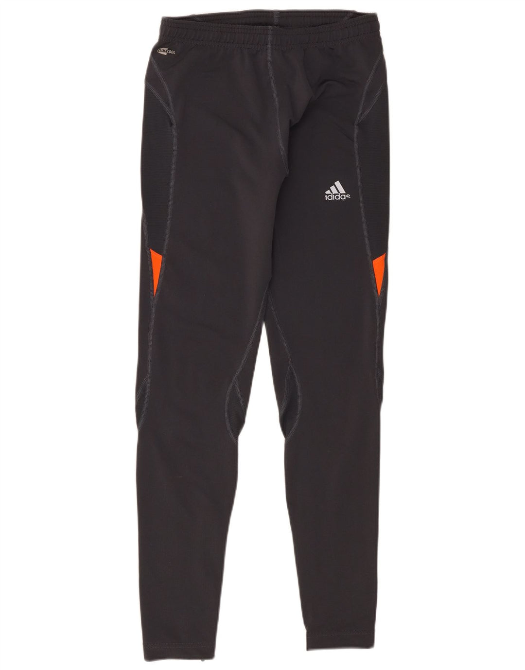 Adidas Womens Climacool Leggings UK 14 Large Grey Colourblock Polyester
