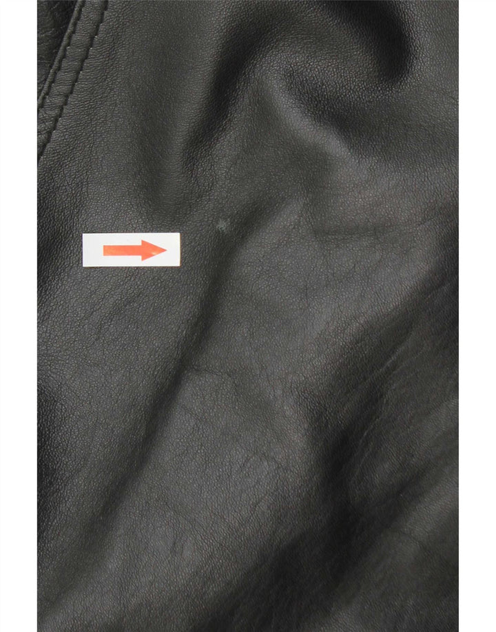 Vintage Herre Læderjakke UK 38 Medium Sort Læder