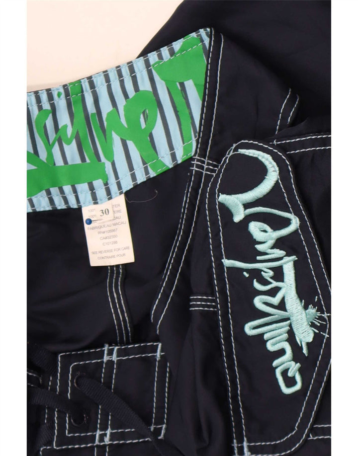 Quiksilver Herre Graphic Cargo svømmeshorts Medium Navy Blue Polyester
